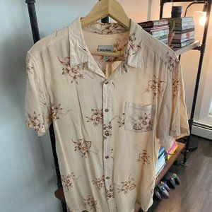 Rhythm Lightweight Floral Stripe Short Sleeve Shirt